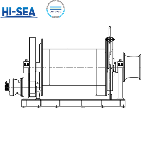 300kN Marine Hydraulic Single Drum Towing Winch